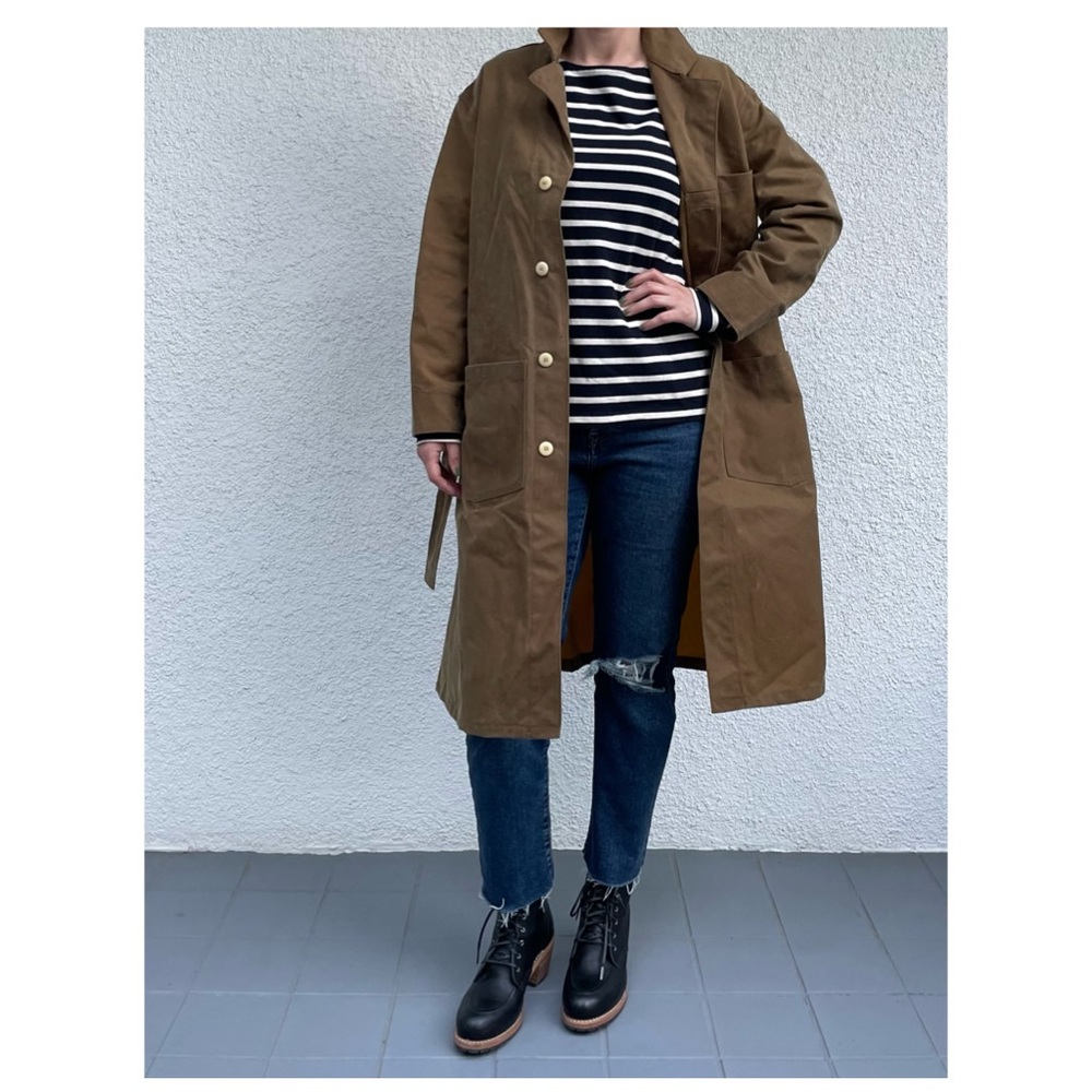 Nwt Imogene + Willie Anni Oil Cloth Painter’s coat